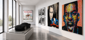 Contemporary art gallery featuring artworks by Steve Chaudanson, Bottl3man and Pola 4.0 represented by Carton Rouge Art Agency.