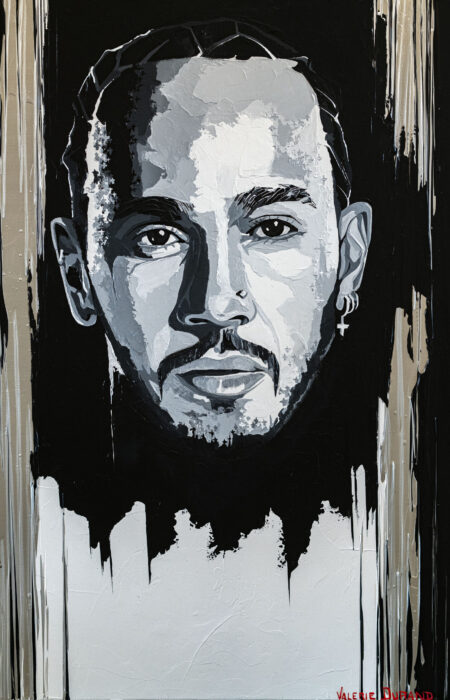 Valerie Durand Lewis Hamilton Painting