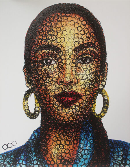 Sade Adu painting by Bottl3man contemporary portrait art