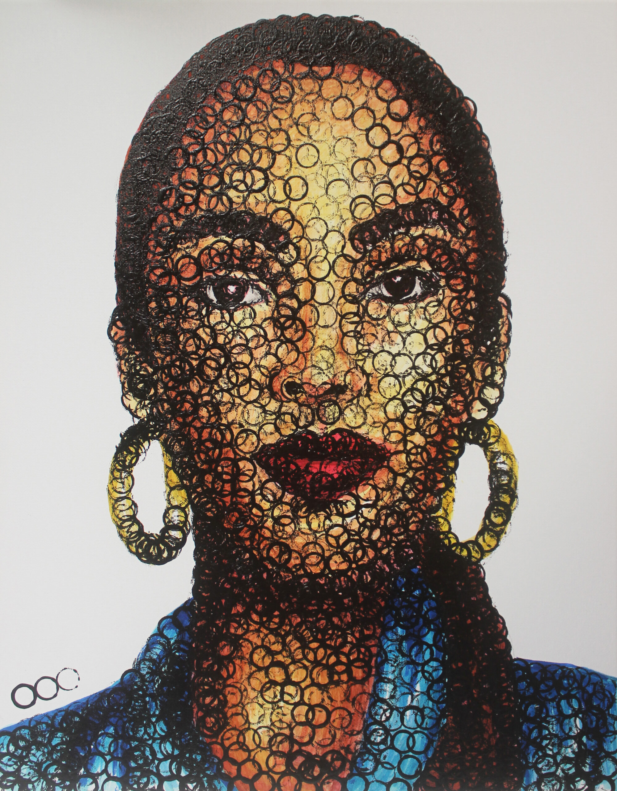 Sade Adu painting by Bottl3man contemporary portrait art